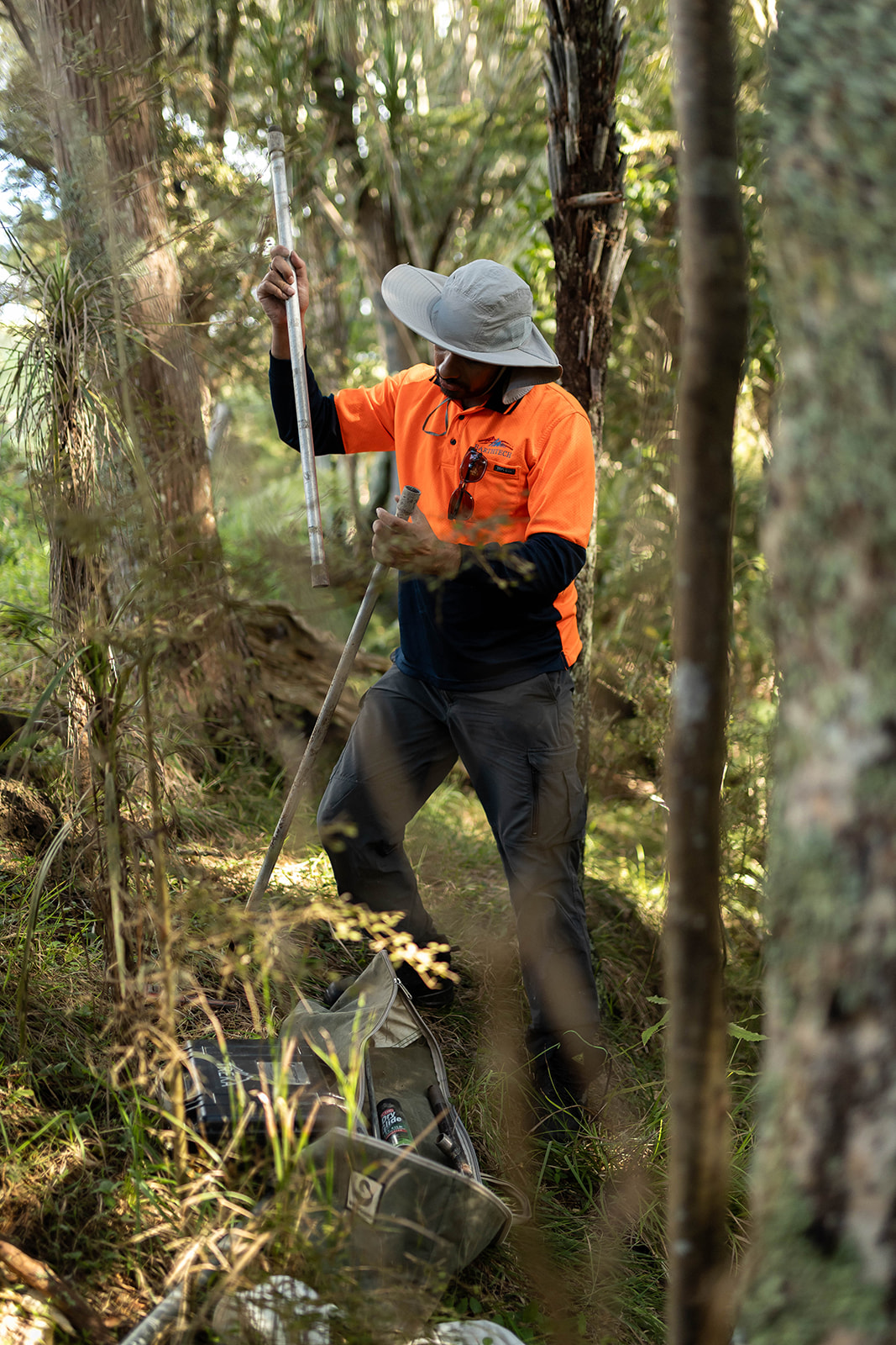 Geotechnical Investigation in a forest - Shaswat Poddar • Earthtech