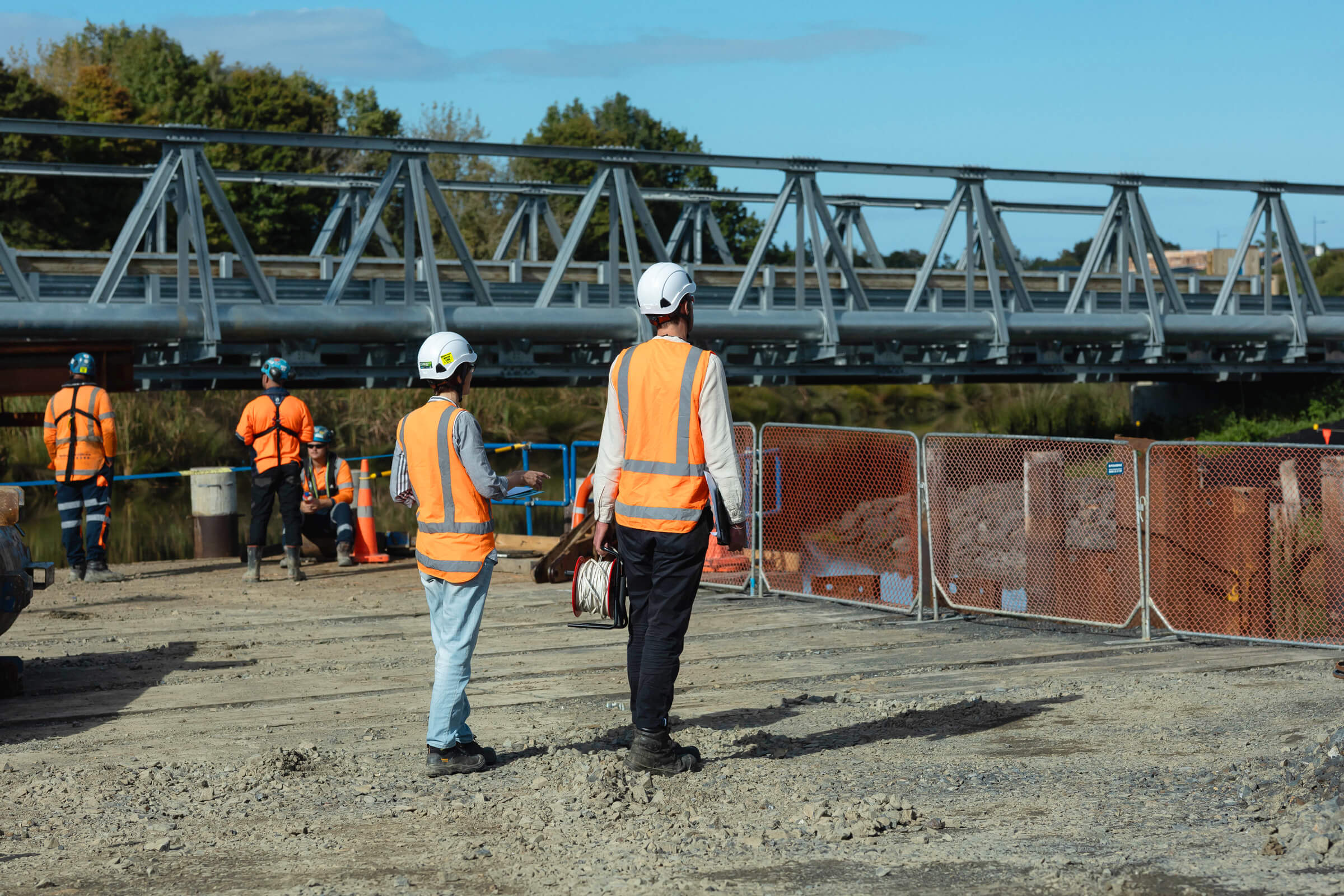 Bridge Construction Drury - Earthtech - Michelle and Samuel